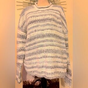 NWT Time & Tru sweater in XXL with blues and white 24” length and 22” ptp